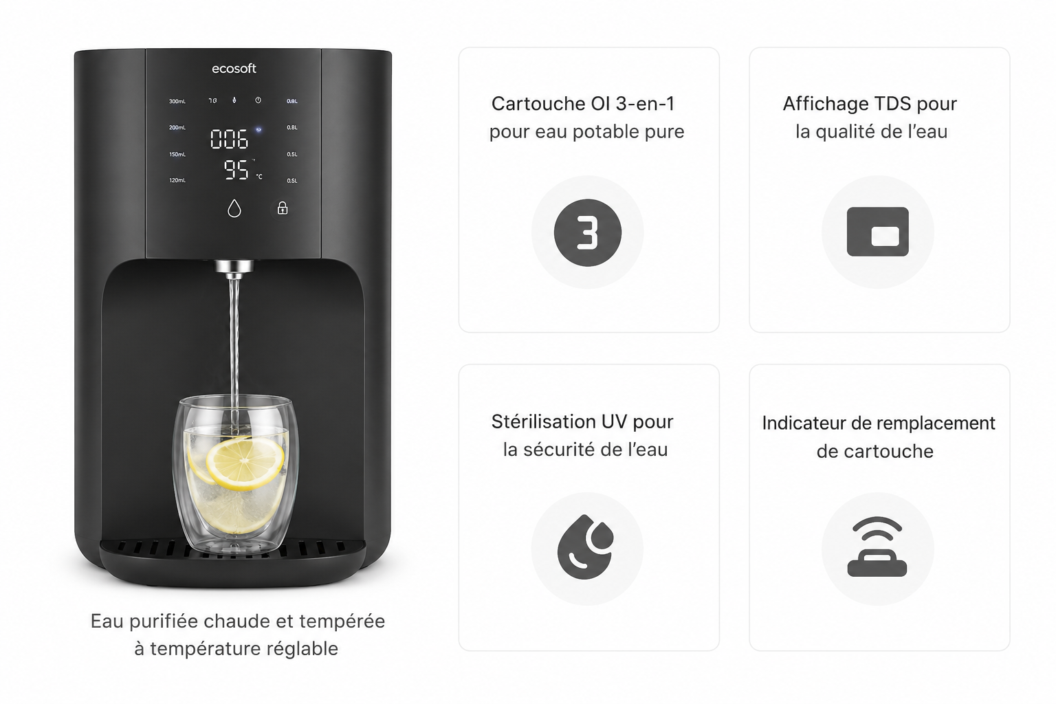 osmoseur de comptoir ecosoft Ray